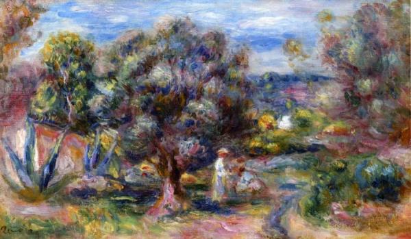 Aloe, Picking At Cagnes by Pierre Auguste Renoir