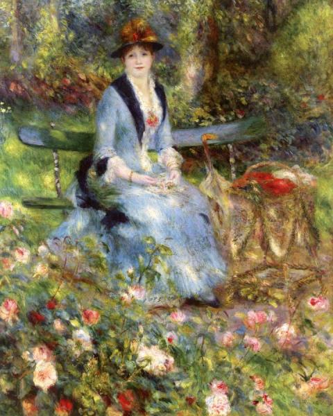 Pierre Auguste Renoir Among The Roses