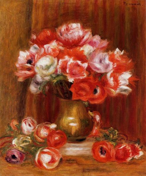 Anemones by Pierre Auguste Renoir