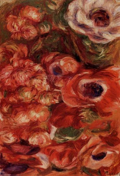 Anemonies by Pierre Auguste Renoir