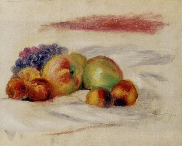 Apples And Grapes by Pierre Auguste Renoir