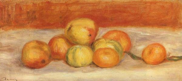Apples And Manderines by Pierre Auguste Renoir Oil Painting Reproductions