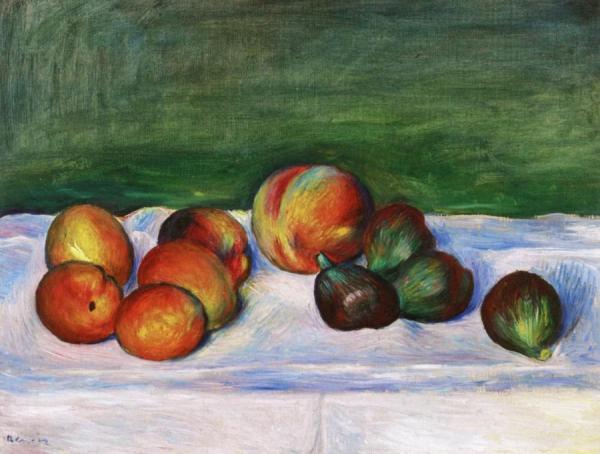 Apricots And Figs by Pierre Auguste Renoir