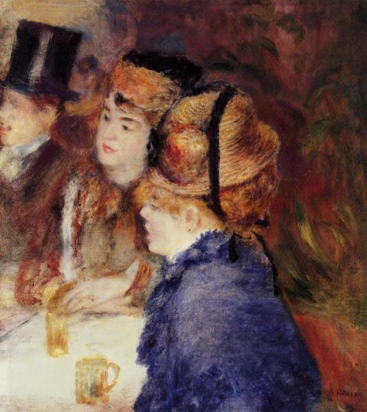 At The Cafe by Pierre Auguste Renoir