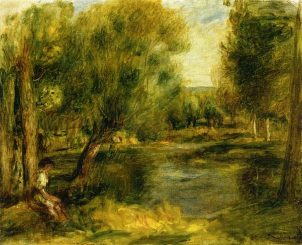 Banks Of The River by Pierre Auguste Renoir