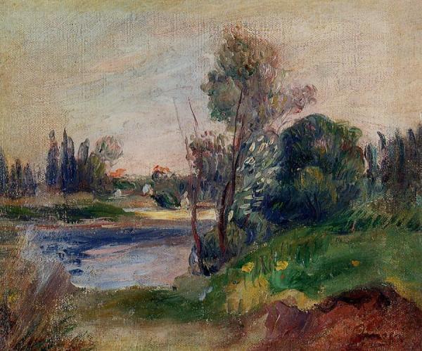 Banks Of The River by Pierre Auguste Renoir