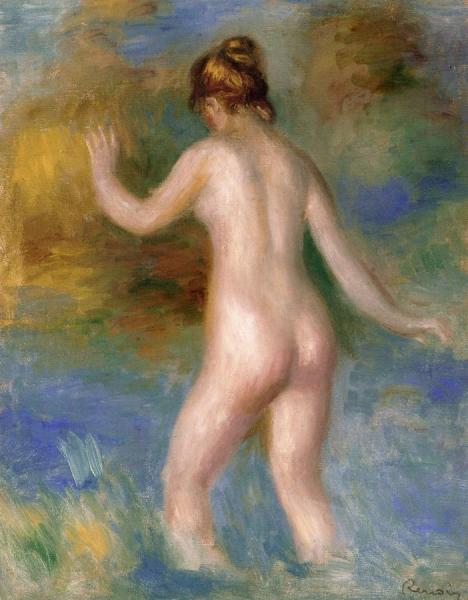Bather by Pierre Auguste Renoir