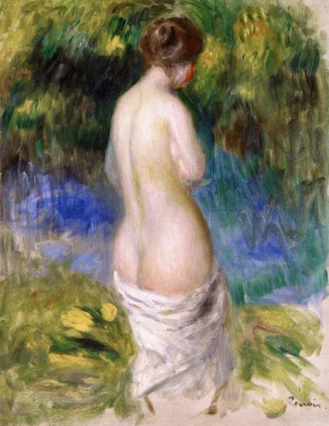 Bather by Pierre Auguste Renoir