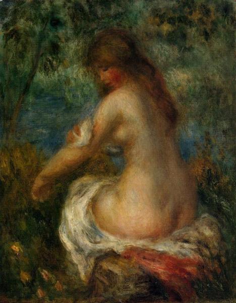 Bather by Pierre Auguste Renoir