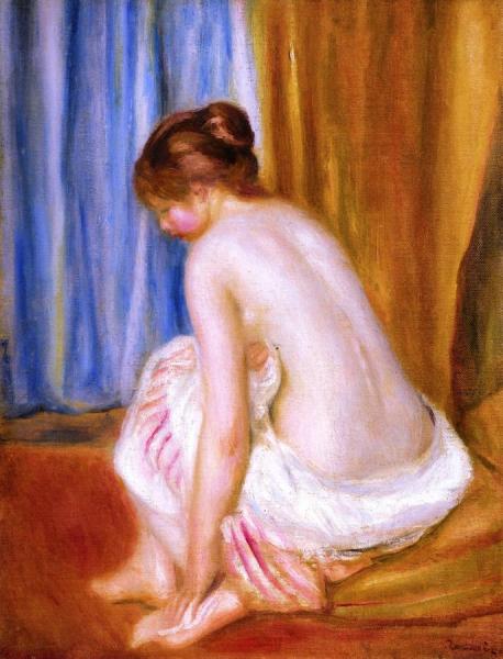 Bather by Pierre Auguste Renoir