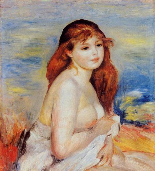Bather by Pierre Auguste Renoir