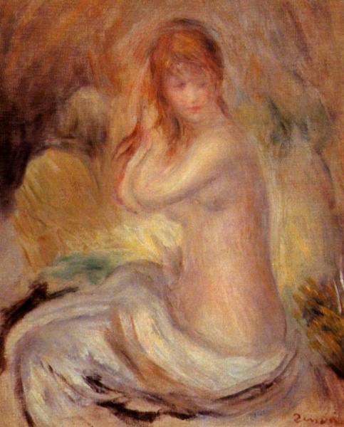 Bather by Pierre Auguste Renoir