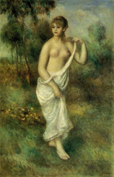 Bather by Pierre Auguste Renoir Oil Painting Reproductions
