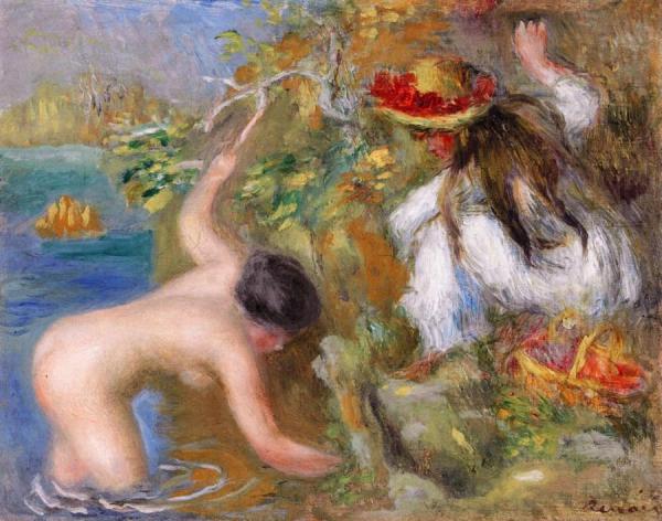Bathers by Pierre Auguste Renoir Oil Painting Reproductions