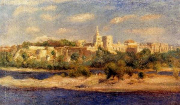 Bathers On The Banks Of The Thone In Avignon by Pierre Auguste Renoir