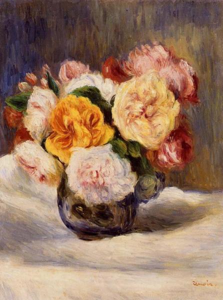 Bouquet Of Roses by Pierre Auguste Renoir