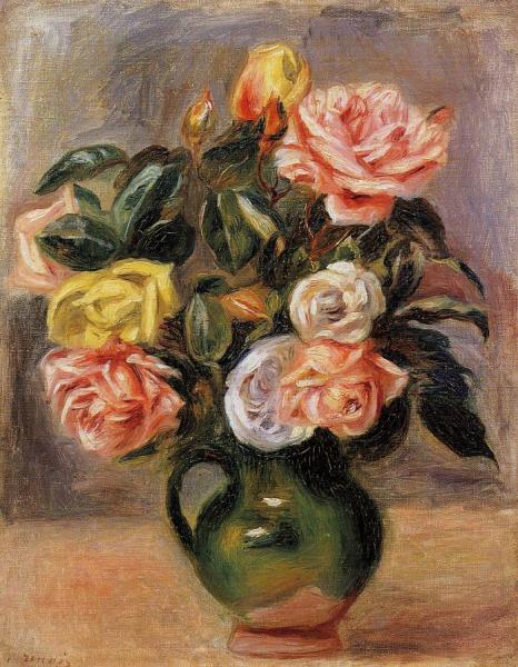 Bouquet Of Roses by Pierre Auguste Renoir