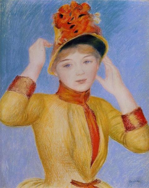 Bust Of A Woman by Pierre Auguste Renoir