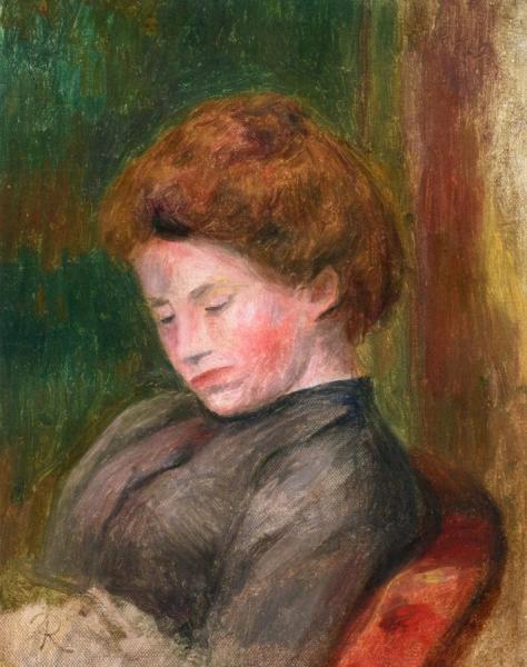 Bust Of A Woman by Pierre Auguste Renoir