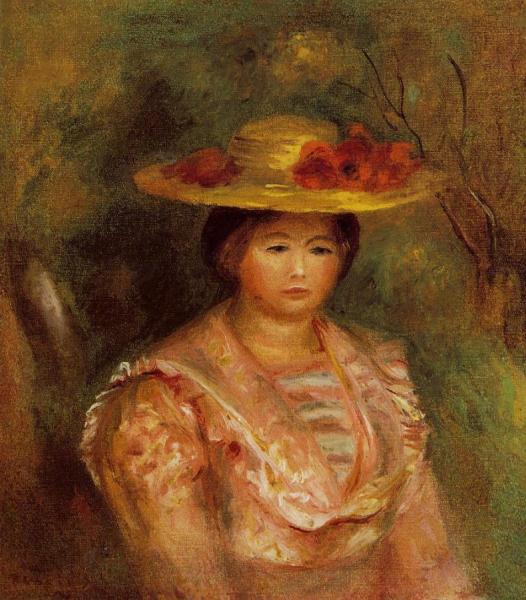 Bust Of A Woman (gabrielle) by Pierre Auguste Renoir Oil Painting Reproductions