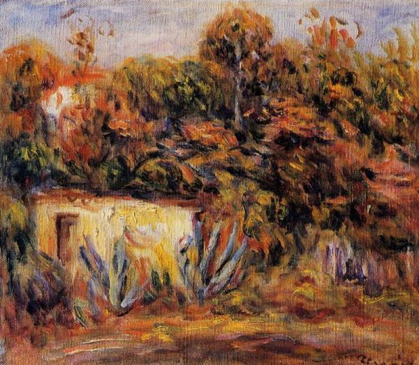 Cabin With Aloe Plants by Pierre Auguste Renoir