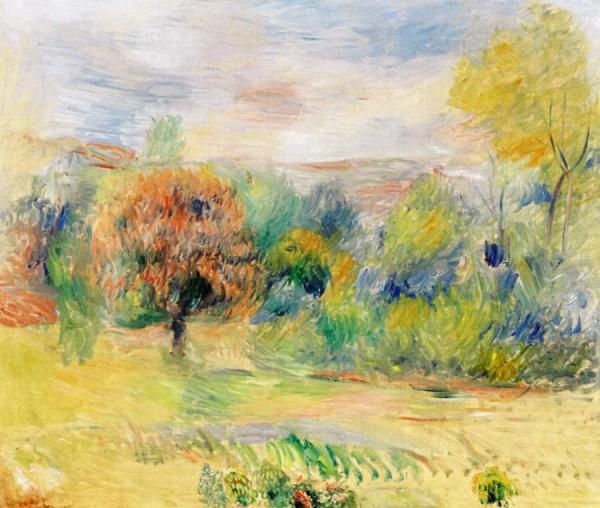 Cagnes Landscape by Pierre Auguste Renoir