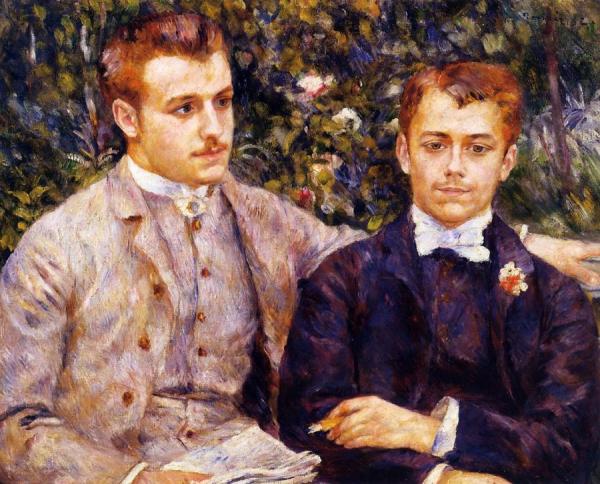 Charles And Georges Durand-ruel by Pierre Auguste Renoir