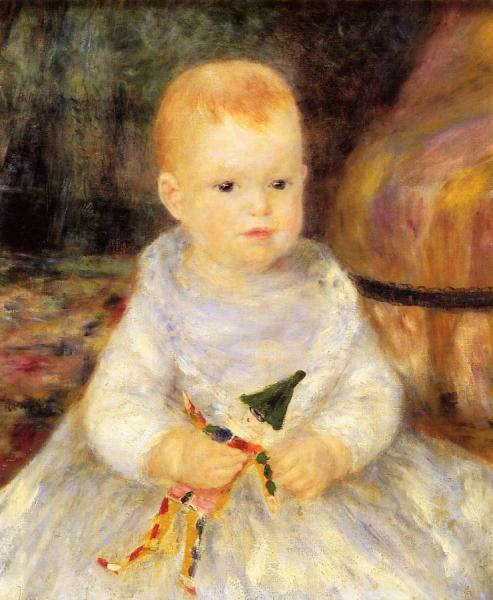 Child With Punch Doll by Pierre Auguste Renoir