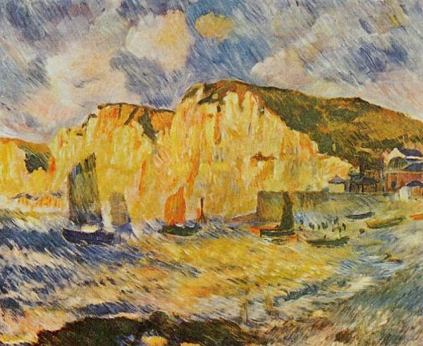 Cliffs by Pierre Auguste Renoir Oil Painting Reproductions