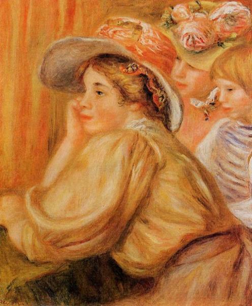 Coco And Two Servants by Pierre Auguste Renoir Oil Painting Reproductions