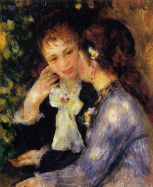 Confidences by Pierre Auguste Renoir