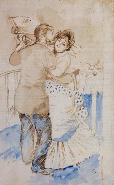 Country Dance (study) by Pierre Auguste Renoir