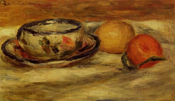 Cup, Lemon And Tomato by Pierre Auguste Renoir