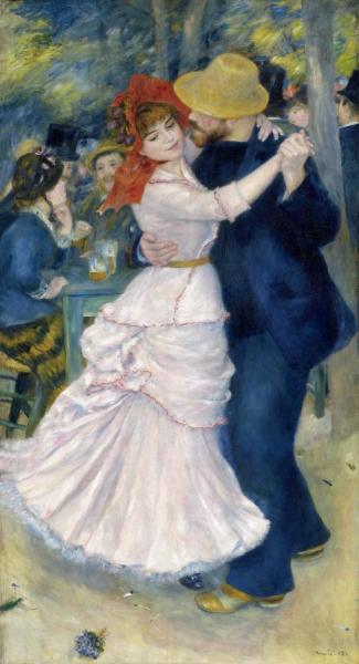 Dance At Bougival by Pierre Auguste Renoir