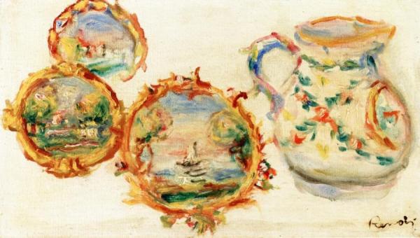Decorated Earthenware by Pierre Auguste Renoir Oil Painting Reproductions