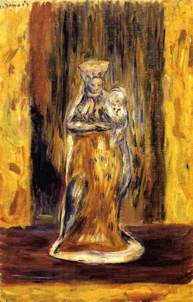 Earthenware Virgin And Child by Pierre Auguste Renoir Oil Painting Reproductions