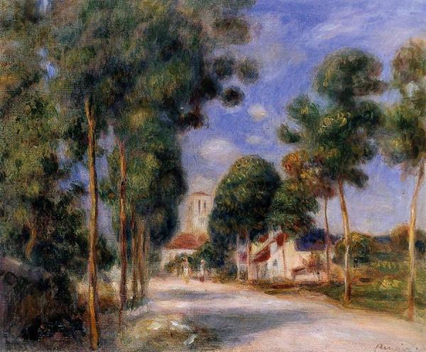 Entering The Village Of Essoyes by Pierre Auguste Renoir Oil Painting Reproductions