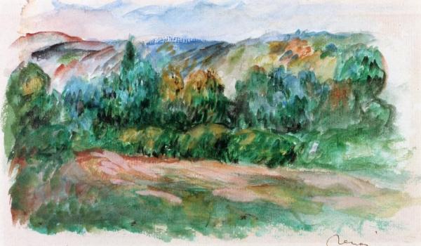 Essoyes Landscape by Pierre Auguste Renoir