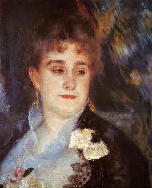 First Portrait Of Madame Georges Charpeitier by Pierre Auguste Renoir Oil Painting Reproductions