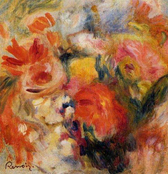 Flower Study by Pierre Auguste Renoir