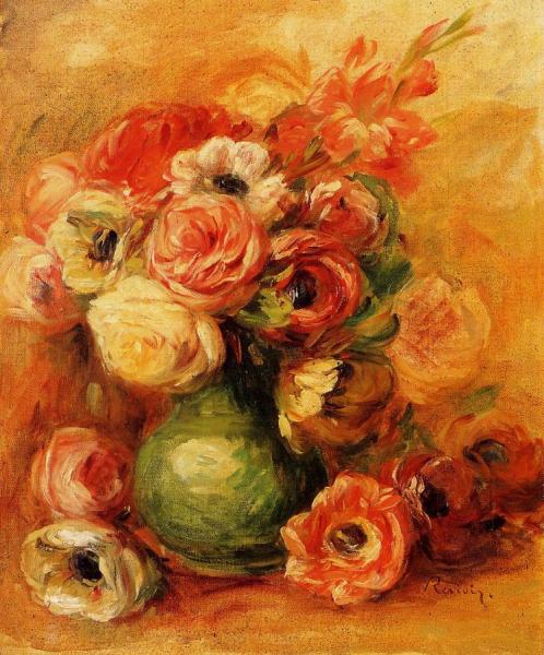 Flowers by Pierre Auguste Renoir