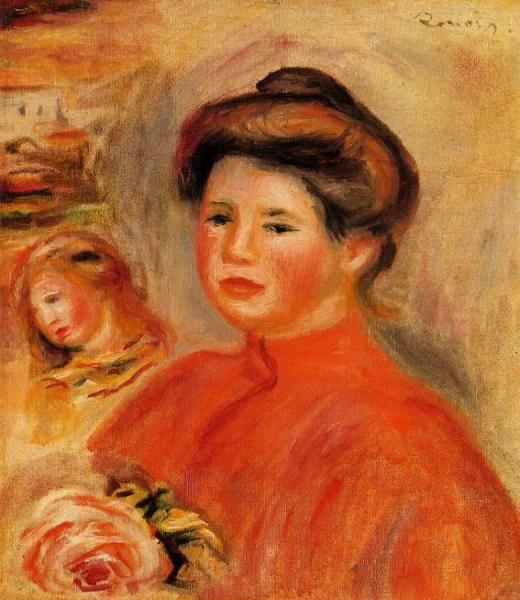 Gabrielle At Her Window by Pierre Auguste Renoir