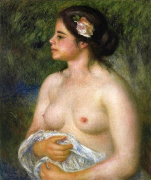 Gabrielle With A Rose by Pierre Auguste Renoir Oil Painting Reproductions