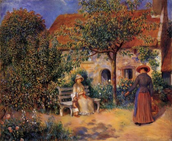 Garden Scene In Brittany by Pierre Auguste Renoir Oil Painting Reproductions