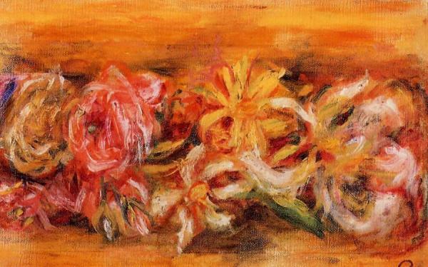 Garland Of Flowers by Pierre Auguste Renoir