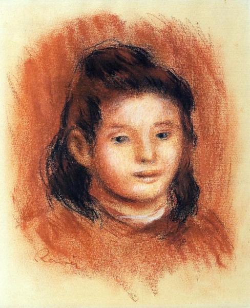 Girl's Head by Pierre Auguste Renoir