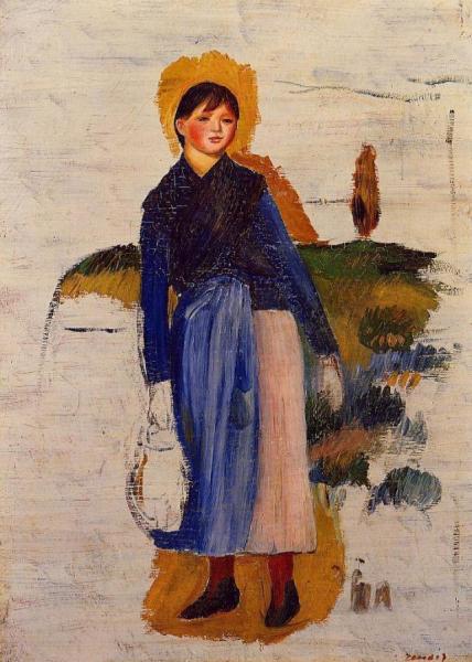 Girl With Red Stockings by Pierre Auguste Renoir Oil Painting Reproductions