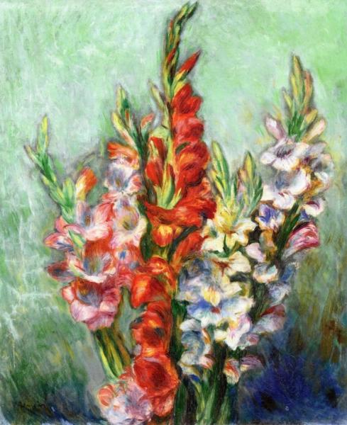 Gladiolas by Pierre Auguste Renoir