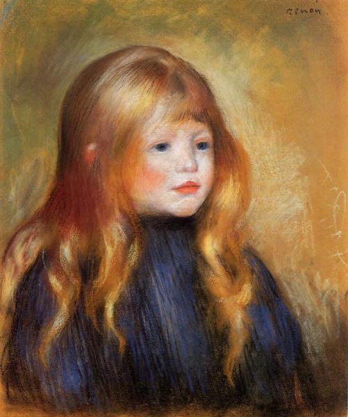 Head Of A Child by Pierre Auguste Renoir Oil Painting Reproductions
