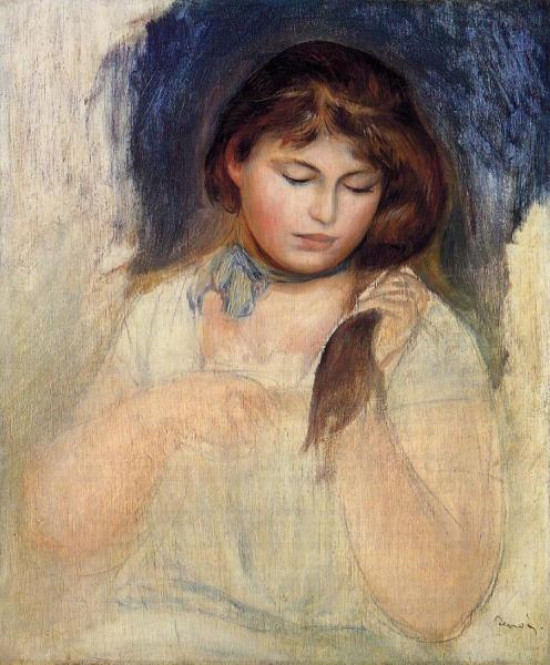 Head Of Gabrielle by Pierre Auguste Renoir